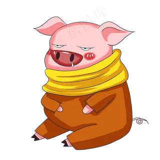 卡通小猪猪卡通动物可爱动物,免抠元素 卡通小猪猪卡通动物可爱动物,免抠元素