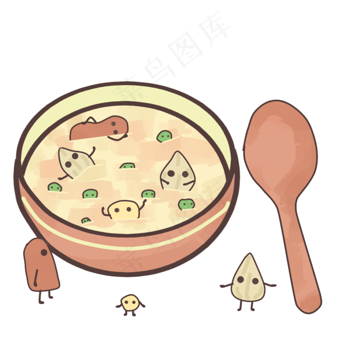 传统节日腊八节腊八粥,免抠元素