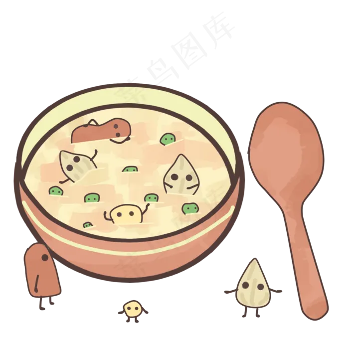 传统节日腊八节腊八粥,免抠元素