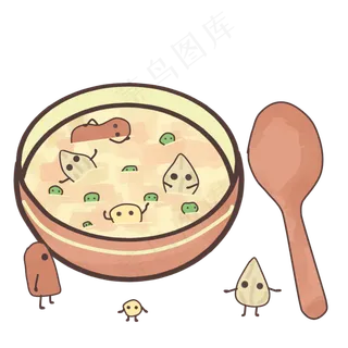 传统节日腊八节腊八粥,免抠元素