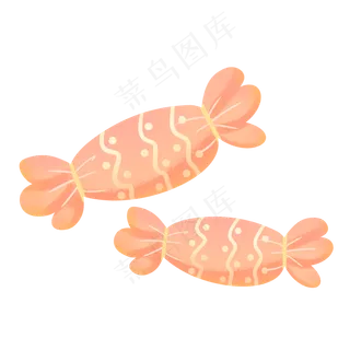 肉色温柔可爱六一儿童节糖果