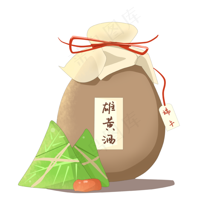 粽子雄黄酒(3637X3700(DPI:300))psd模版下载