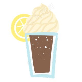 夏季雪顶可乐PNG