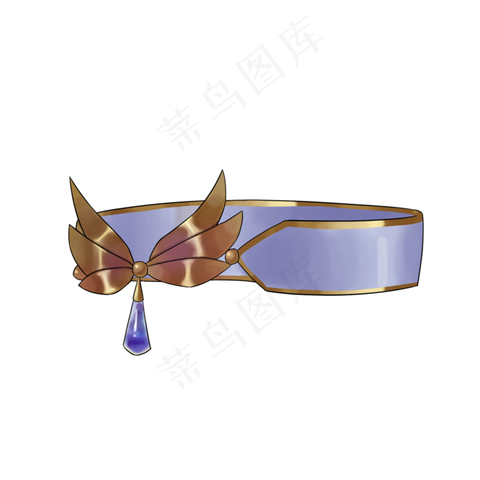 儿童节紫色卡通手环(2000X2000(DPI:300))psd模版下载
