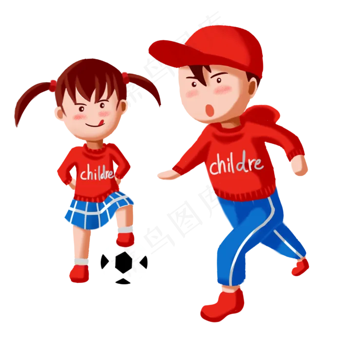 踢足球的儿童节(3000X3000(DPI:300))psd模版下载