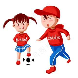踢足球的儿童节