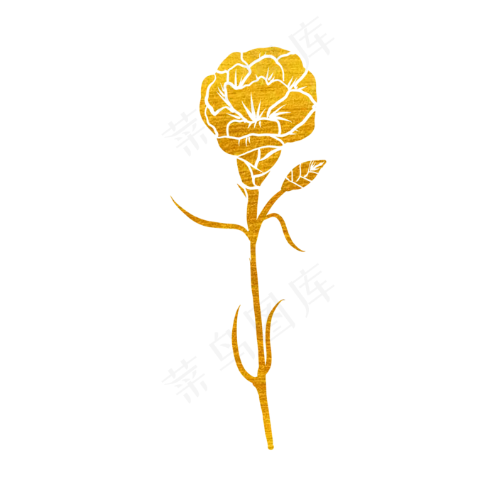 剪纸金花草康乃馨(2048X2048(DPI:132))psd模版下载