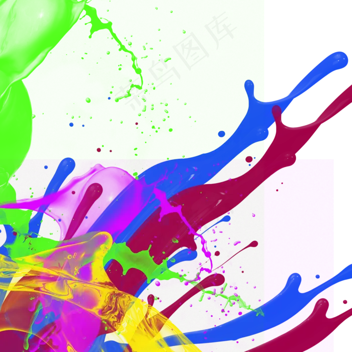 矢量彩色斑斓油漆泼墨效果设计元(2000*2000px 72 dpi )psd模版下载