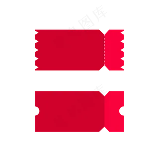 红色优惠券图标