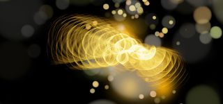 金色螺旋环光晕矢量素材