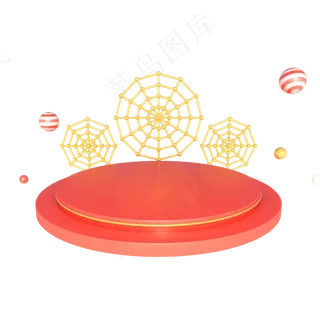 电商618活动装饰舞台,免抠元素