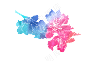 水彩花朵PNG素材