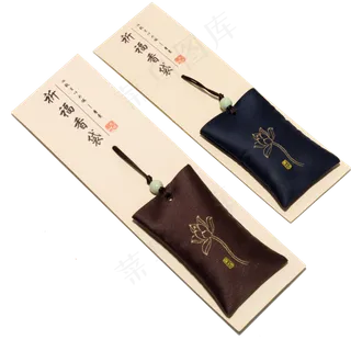 荷花祈福香袋标签