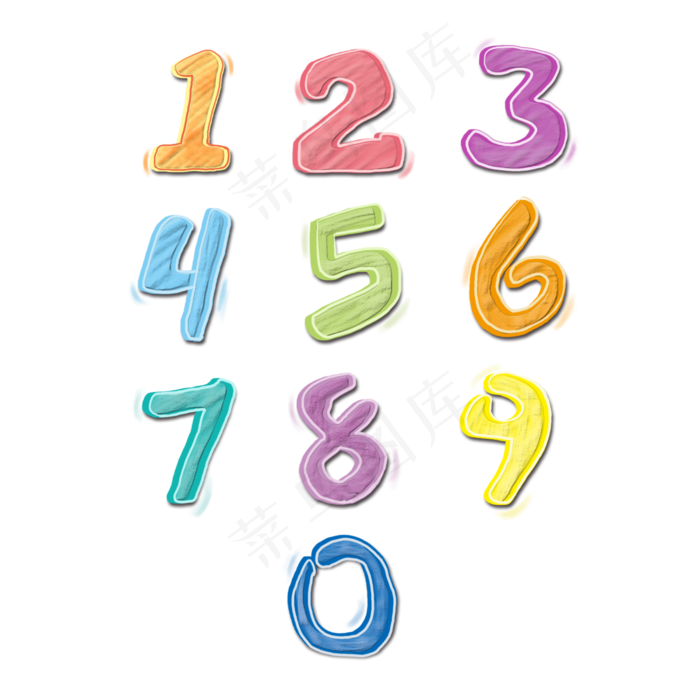 数字菜鸟图库艺术字