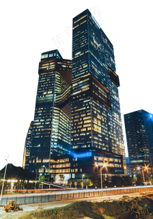 深圳腾讯滨海大厦夜景,免抠元素