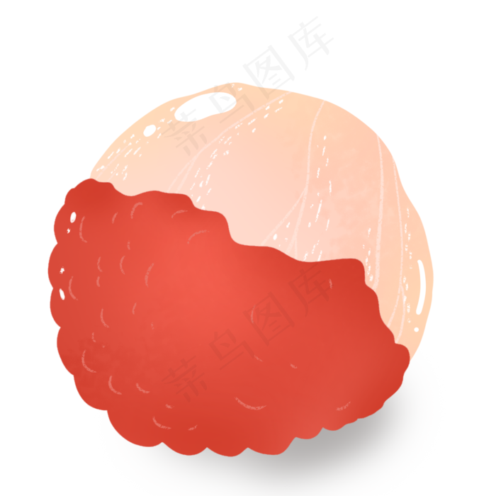 红色鲜艳夏季水果荔枝