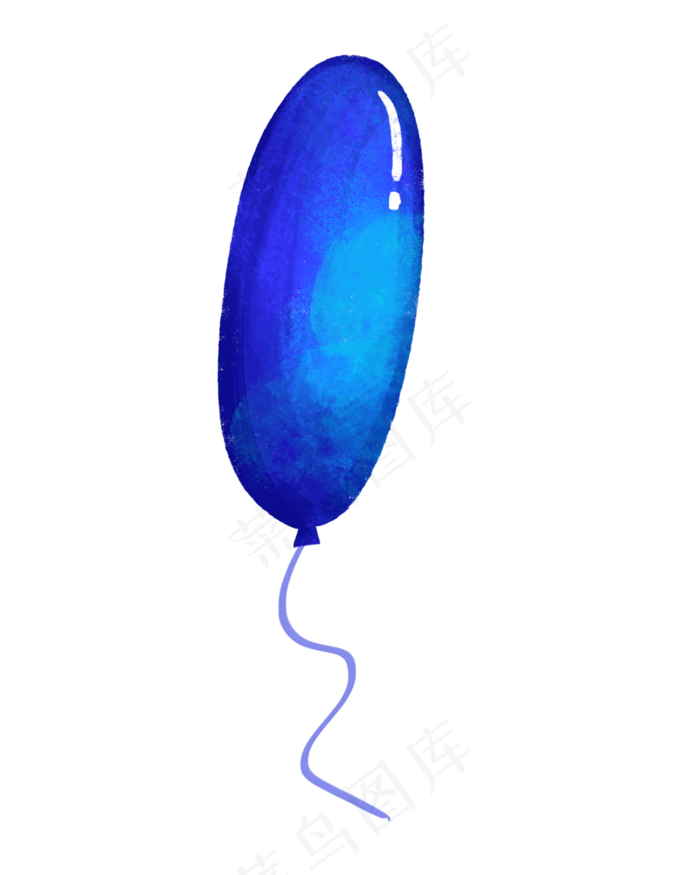 儿童节蓝色气球