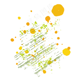 彩色墨点泼墨矢量素材
