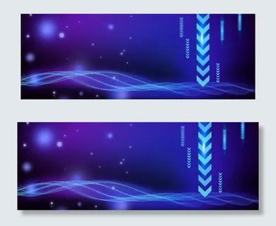 蓝色科技大气渐变光效