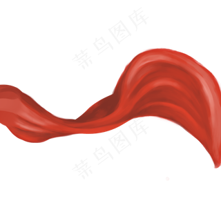 中国红丝绸,免抠元素