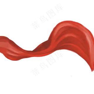 中国红丝绸,免抠元素