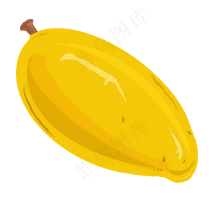 手绘水果黄色芒果