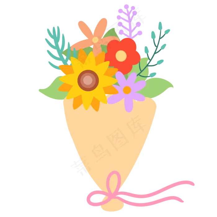 手捧花花束(2000X2000(DPI:300))psd模版下载