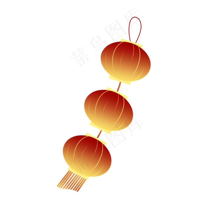 中秋节矢量手绘灯笼装饰,免抠元素(2000X2000(DPI:96))psd模版下载