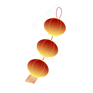 中秋节矢量手绘灯笼装饰,免抠元素