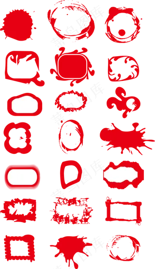 红色印章中国元素