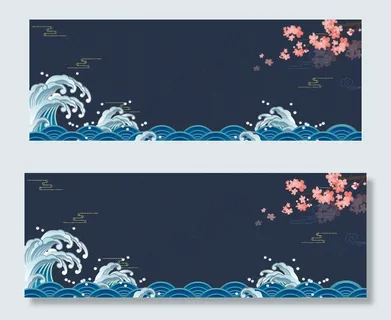 蓝色中国风banner