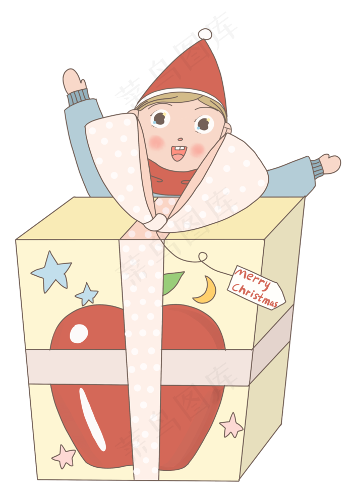 透明底png平安夜礼物,免抠元素