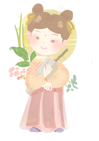 谷雨漂亮的小女孩