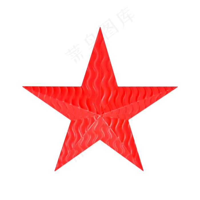 立体红色质感五角星(2000X2000(DPI:300))psd模版下载