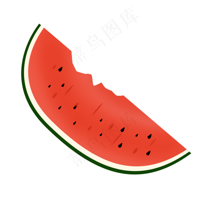一牙西瓜夏季水果(2000X2000(DPI:300))psd模版下载
