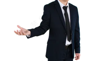 黑色西装男士,免抠元素