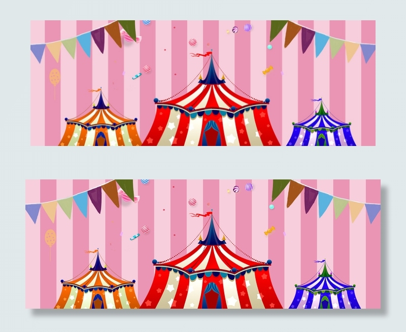 六一儿童节卡通海报banner