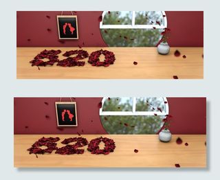 520淘宝电商banner爱情浪漫玫瑰