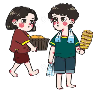 五一劳动节小朋友们分工做家务