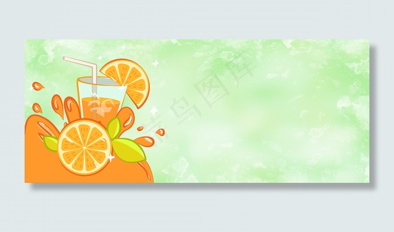 夏日降暑清凉饮料水果(1920*800px 	       )psd模版下载