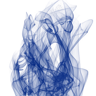 蓝色的烟雾笔刷设计