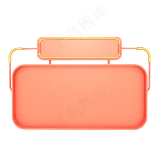 电商C4D立体商品边框,免抠元素