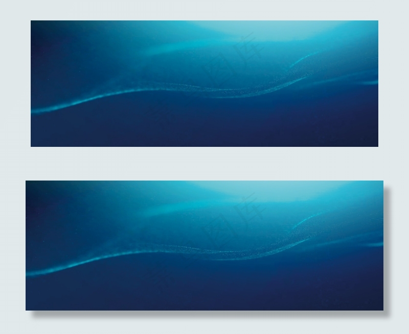 简约蓝色科技banner背景模板