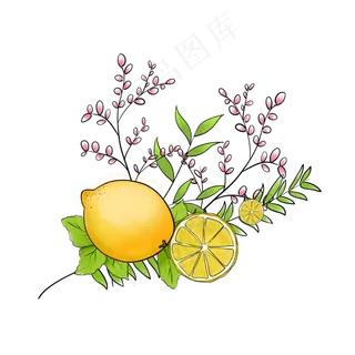 夏天清爽柠檬小清新插图