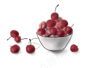 中国风夏季水果樱桃