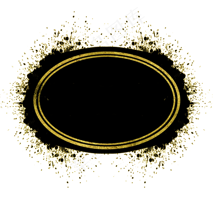 椭圆形笔刷边框