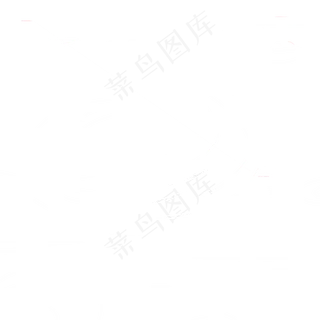 白色弯曲水纹元素