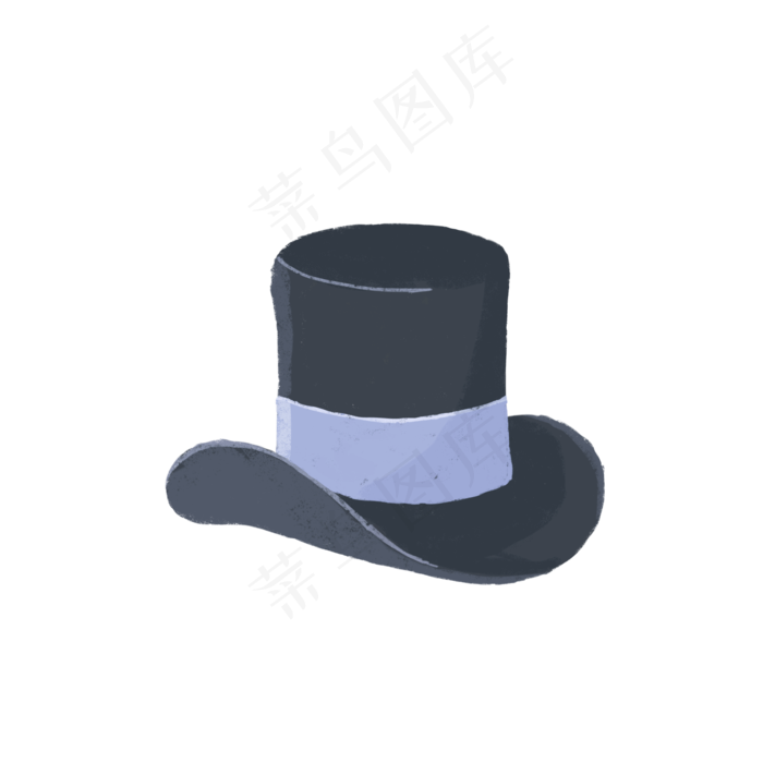 手绘卡通复古礼帽