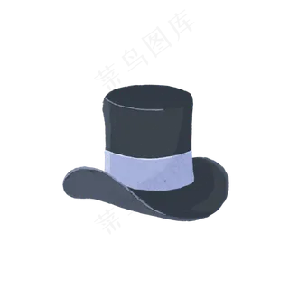 手绘卡通复古礼帽