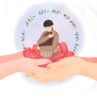 2月14情人节恋人拥抱玫瑰PN